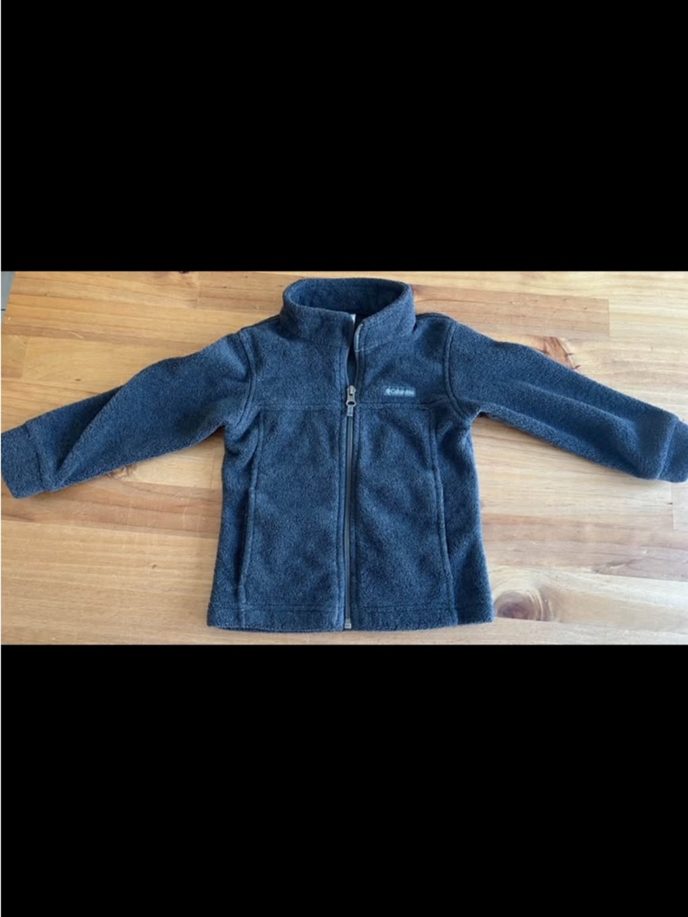 Columbia Charcoal Gray Zip-Up Fleece Jacket